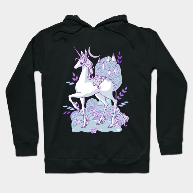 The Last Unicorn Illustration Hoodie by DajonAcevedo